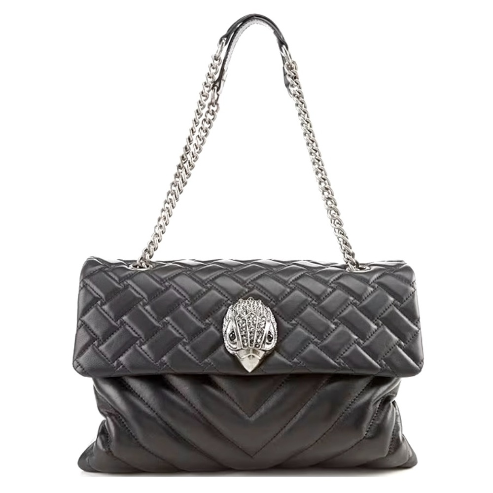 Black Kurt Geiger XXL Leather Kensington Bag